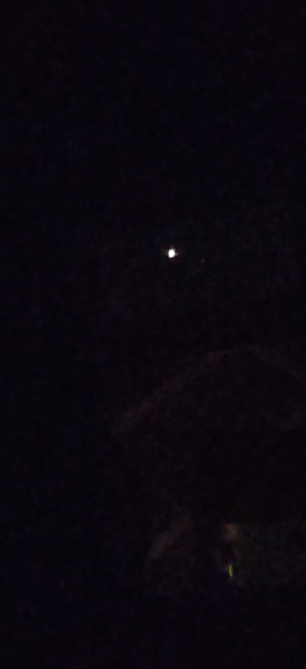 Heldere lichtbol boven westelijke mijnstreek foto