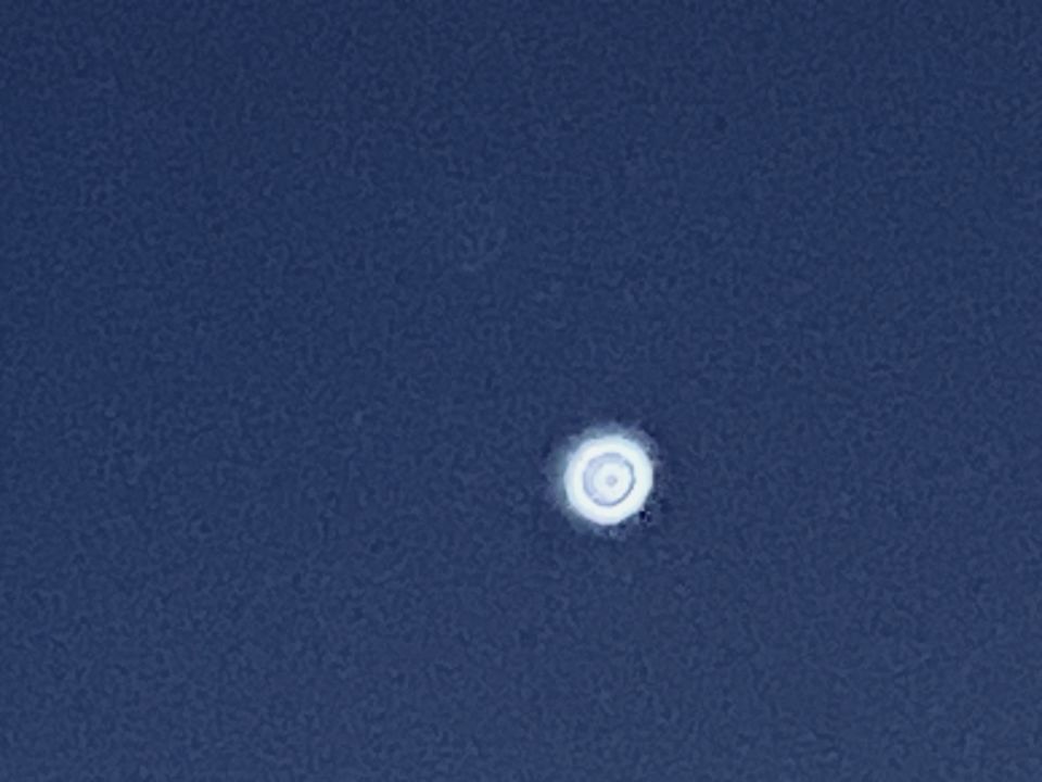 Rond met center punt en duidelijke ring te zien foto