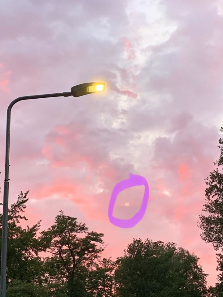 UFO op foto foto