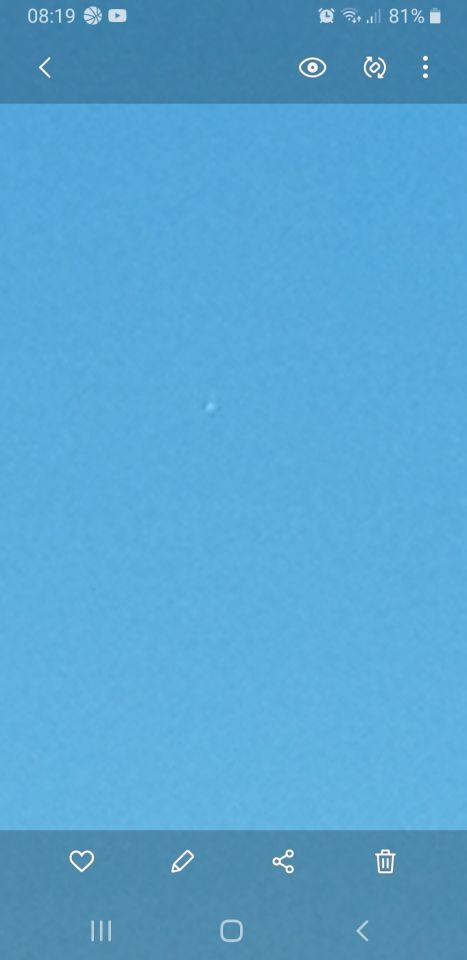 Lichte bol UFO foto