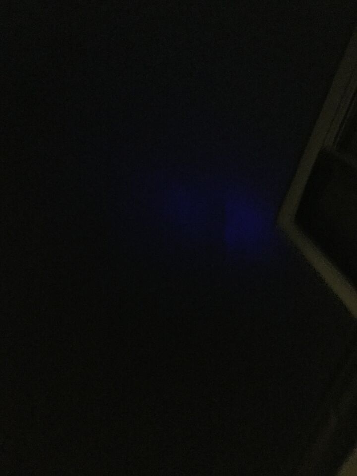 Blauwe lichtvlek foto