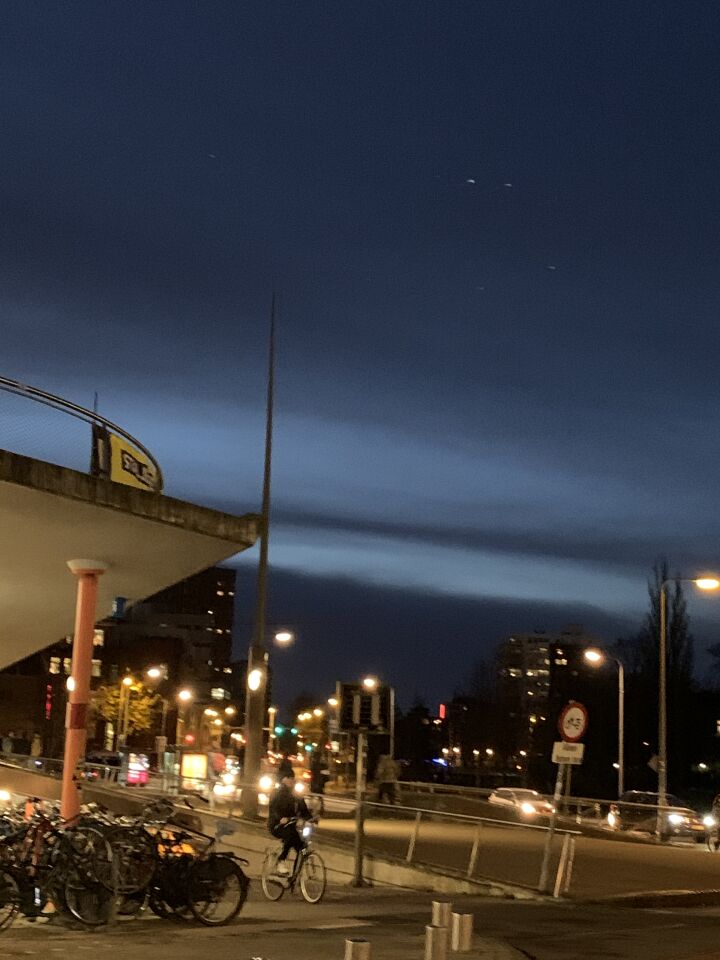 Meerdere schijfvormige lichten foto