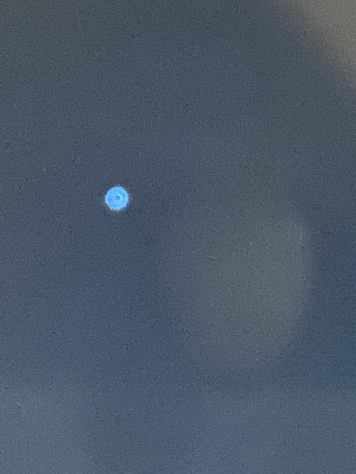 Lichtgevende cirkel/schijf, blauwkleurig foto