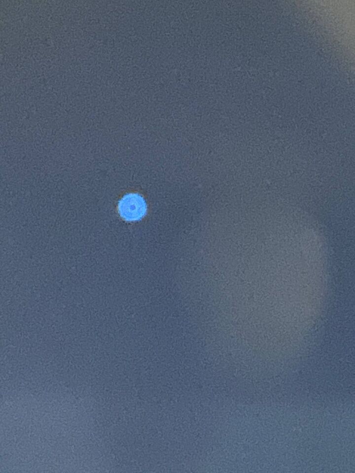 Lichtgevende cirkel/schijf, blauwkleurig foto