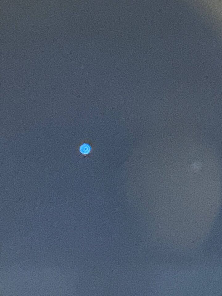 Lichtgevende cirkel/schijf, blauwkleurig foto