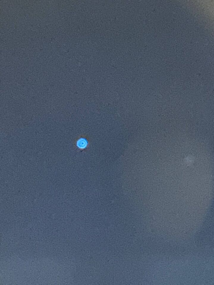 Lichtgevende cirkel/schijf, blauwkleurig foto