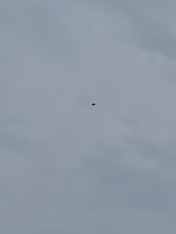 Vliegend object met een laag brommend geluid foto