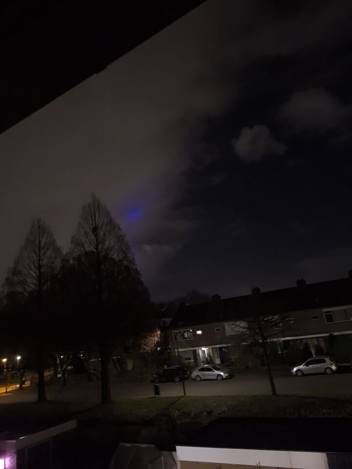 Blauw gloed foto