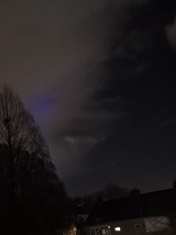 Blauw gloed foto