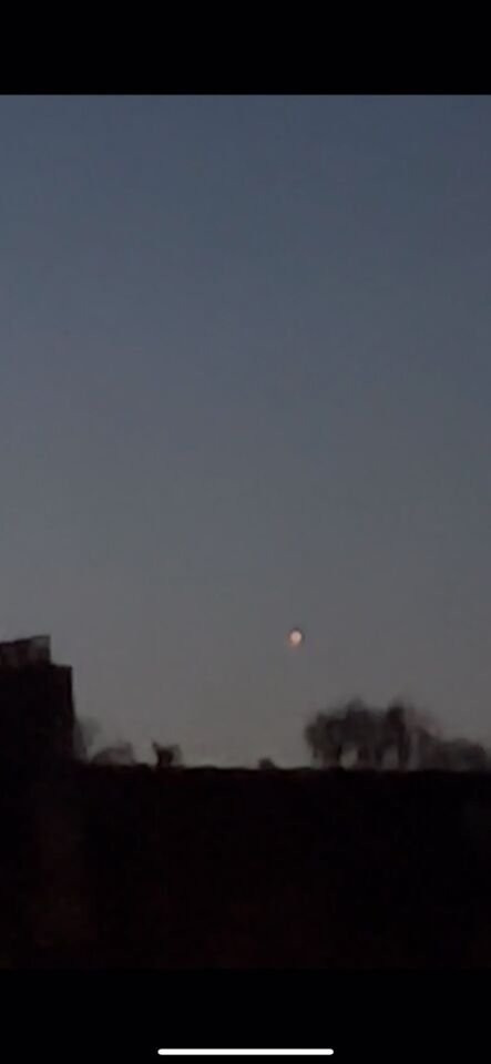 Felle lichtbol, verandert van kleur en richting foto