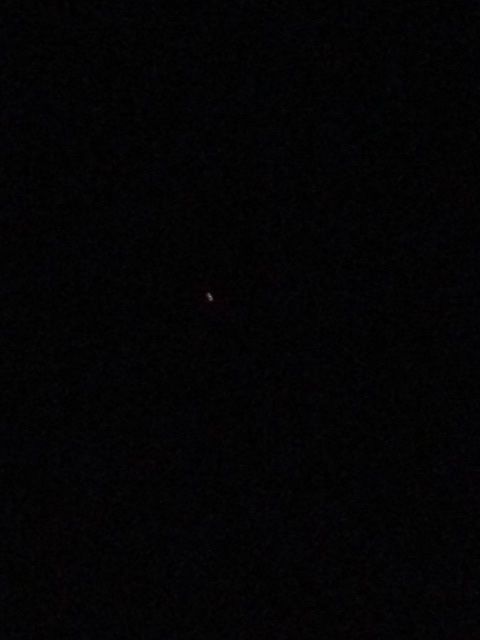 Oranje UFO boven spijkenisse foto