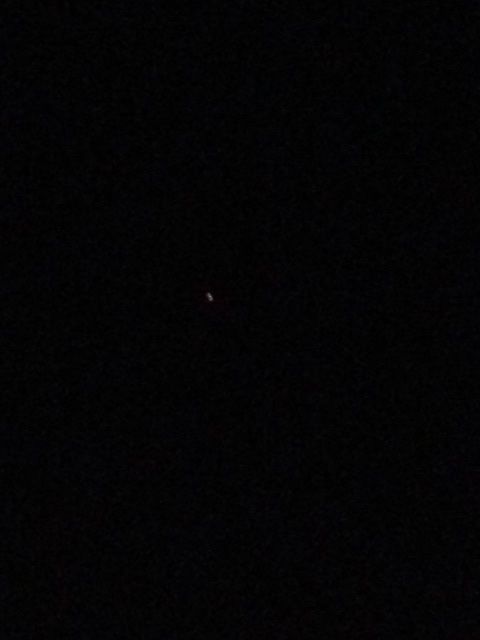 Oranje UFO boven spijkenisse foto