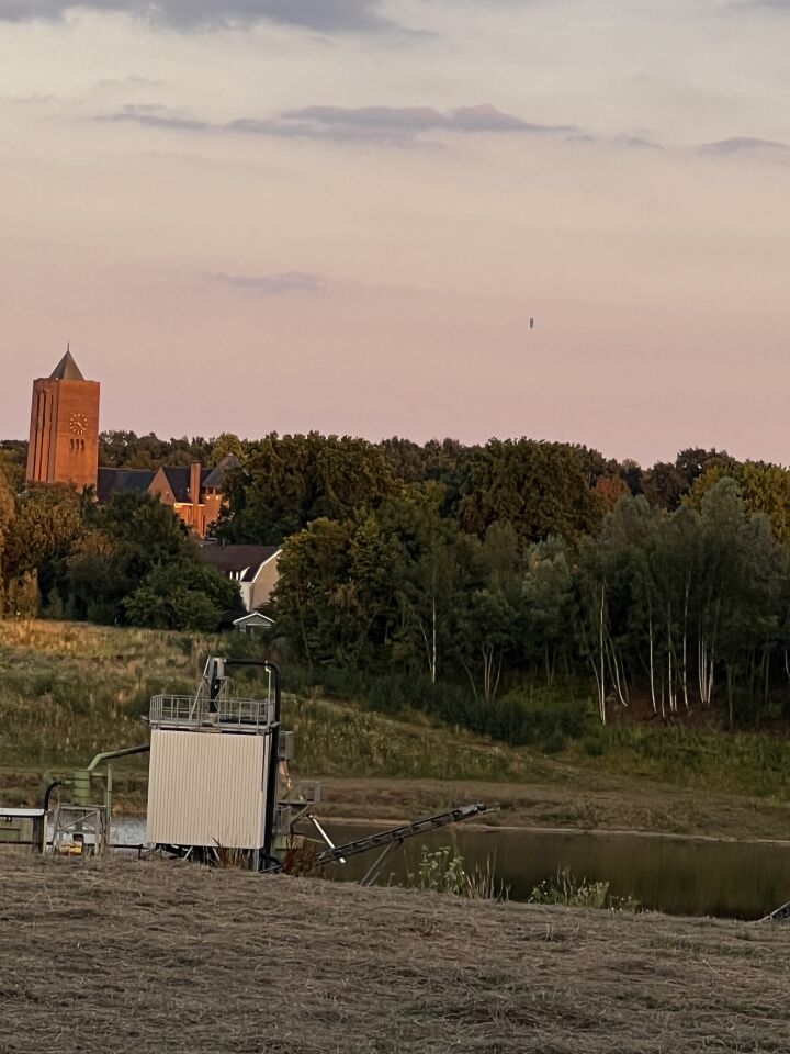 Vorm van een rechthoek boven Vaals Simpelveld foto