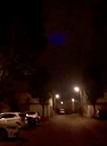 Bol blauw diffuus licht foto