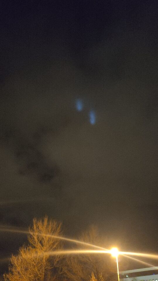 2 ovale lichtbollen foto