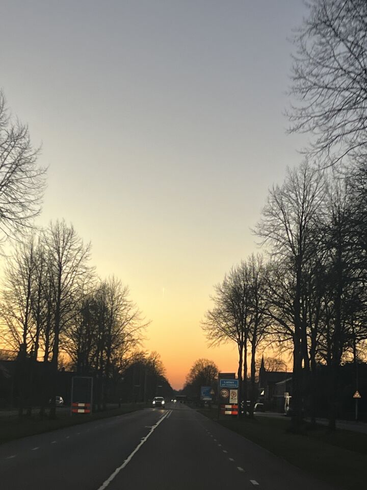 Verticaal lichtspoor foto