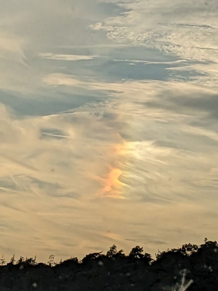 Het is een soort ronde bron van licht foto