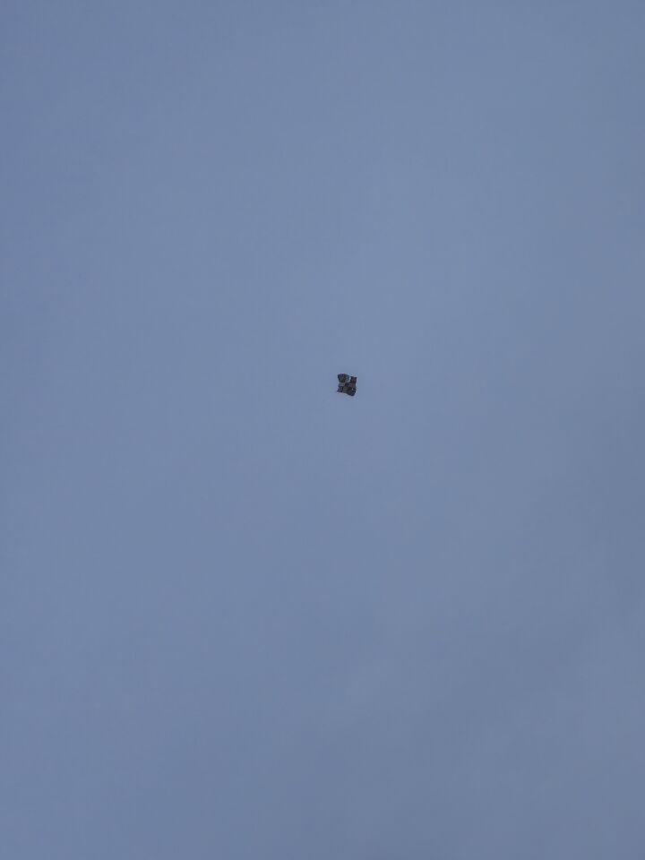 Blijven stil hangen zonder touw of wat er aan foto