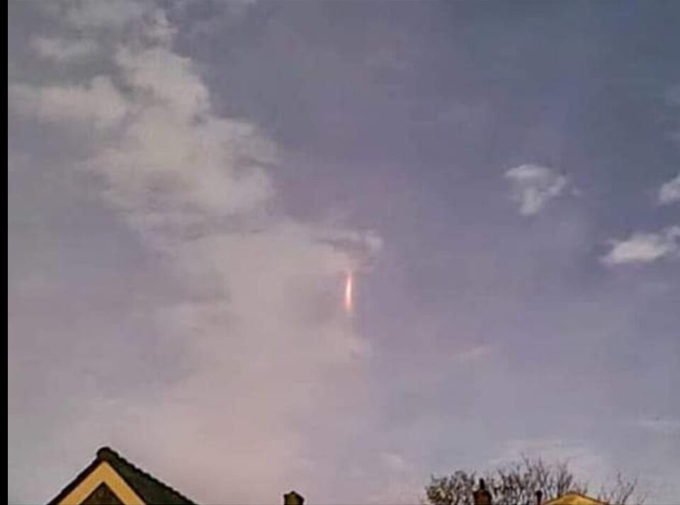Oranje rood licht foto