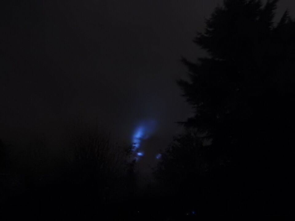 Blauwe lichten foto