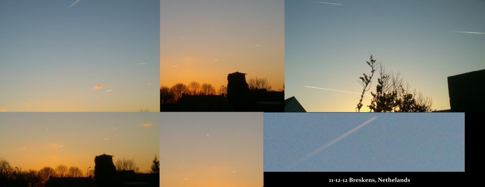 Enorm veel luchtverkeer boven Breskens foto