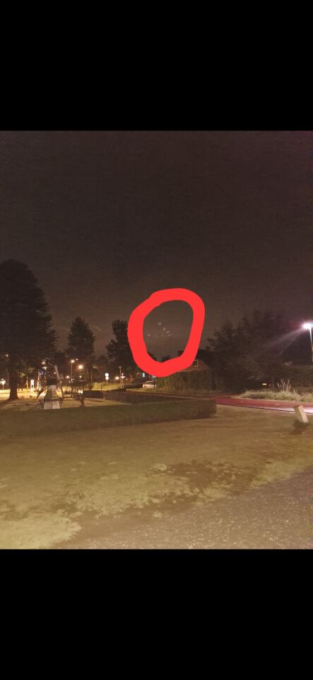 Lichtgevende bollen driehoek foto