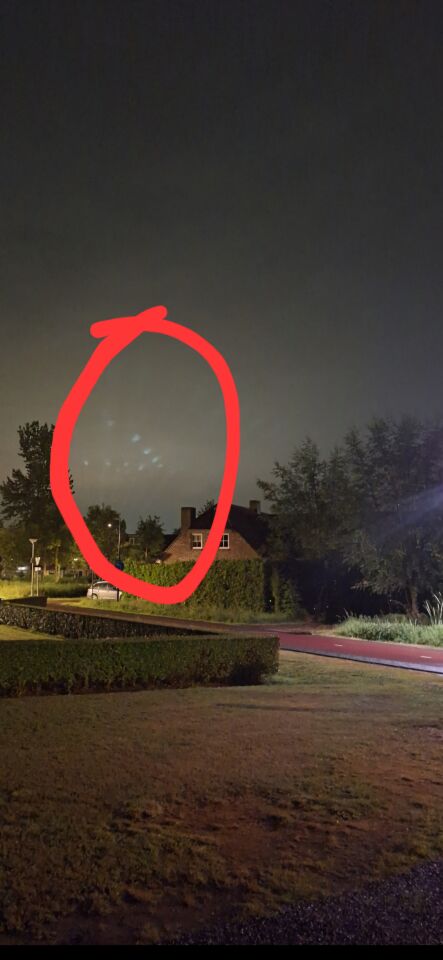 Lichtgevende bollen driehoek foto