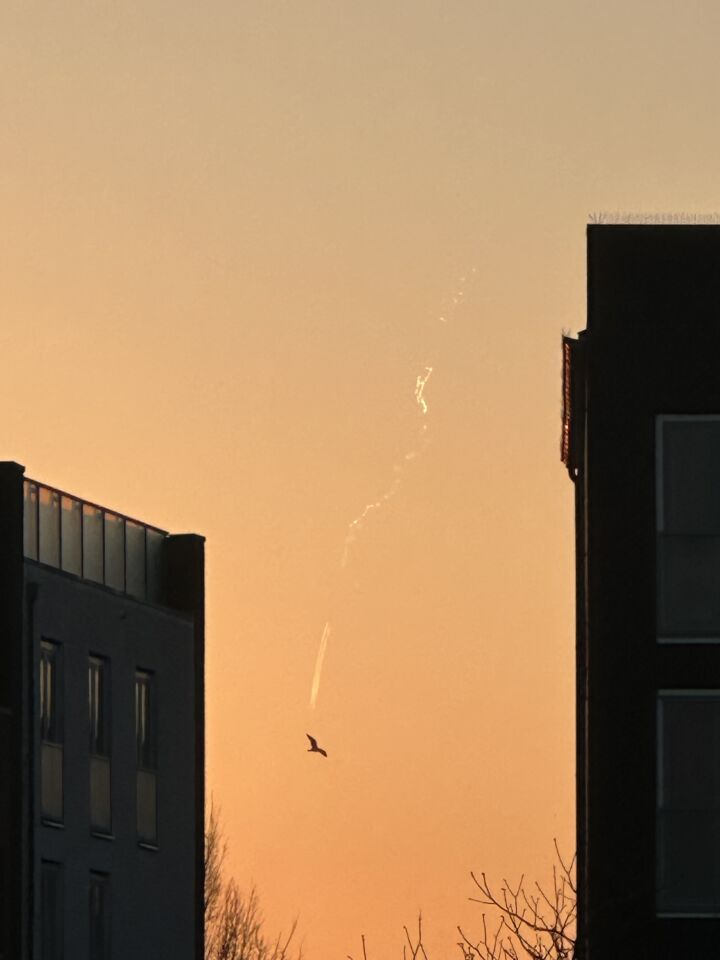 Vreemd rook die snel naar beneden ging foto