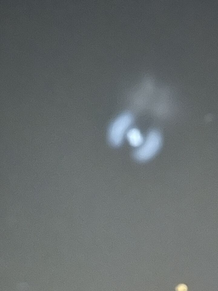 Bewegend licht met een spiraal vormig livht foto