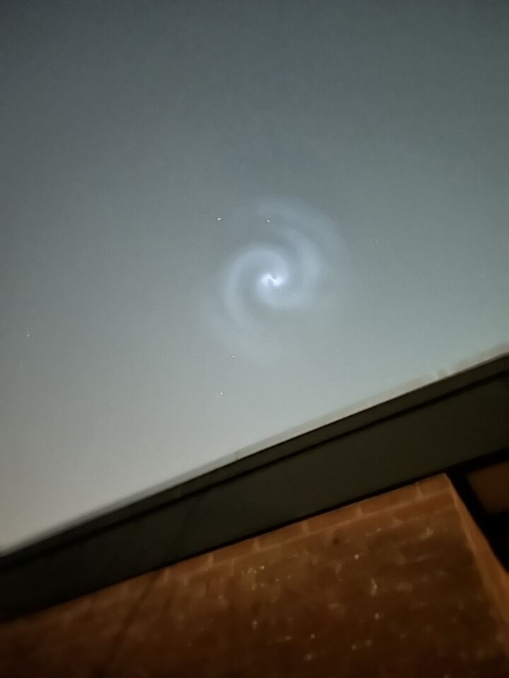 Spiraalvormige bewegende ‘ster’ foto
