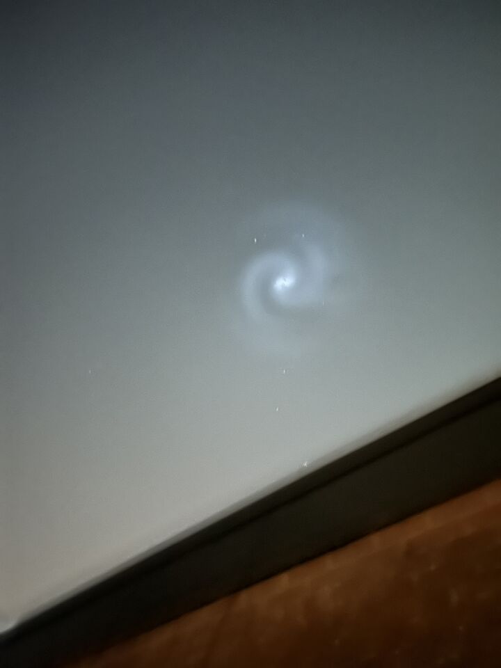 Spiraalvormige bewegende ‘ster’ foto