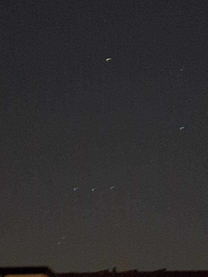 3 flikkerende lichtbollen op 1 rij foto