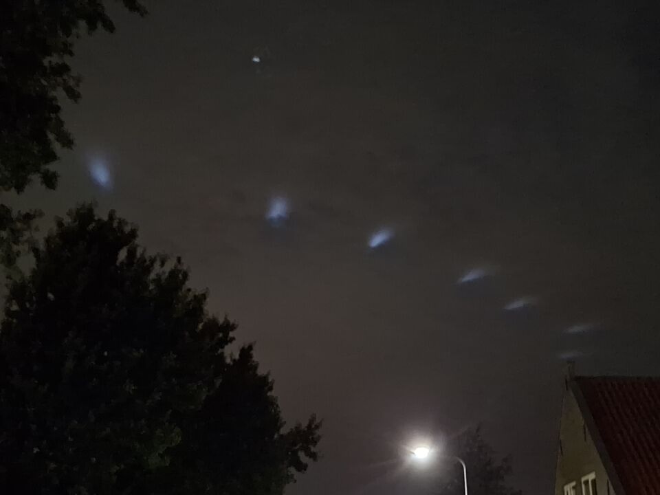 Een rij lichten foto