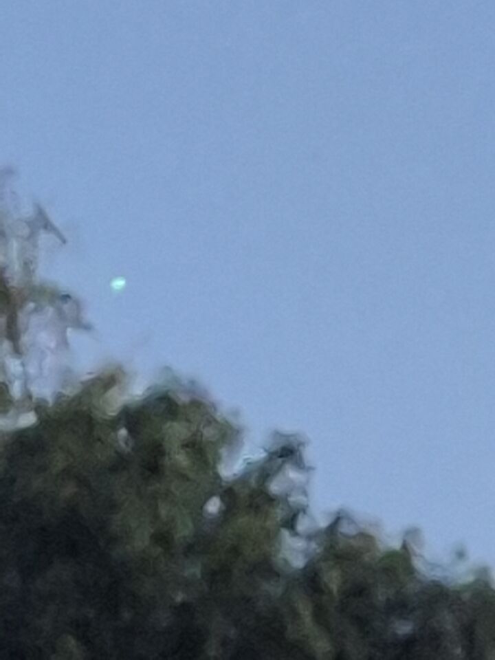 Raar schijf in de lucht foto