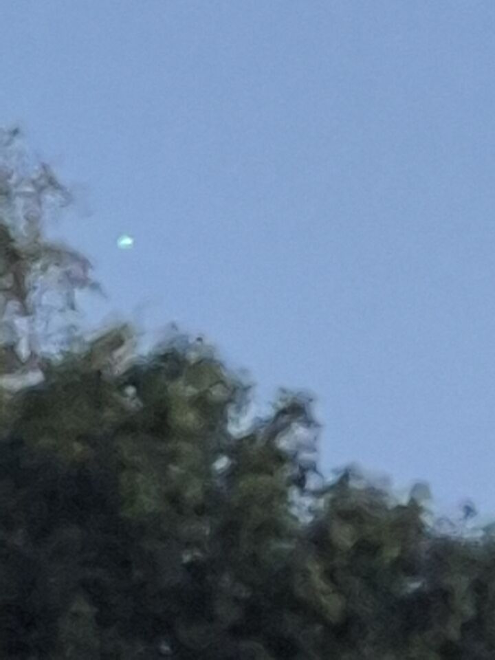 Raar schijf in de lucht foto