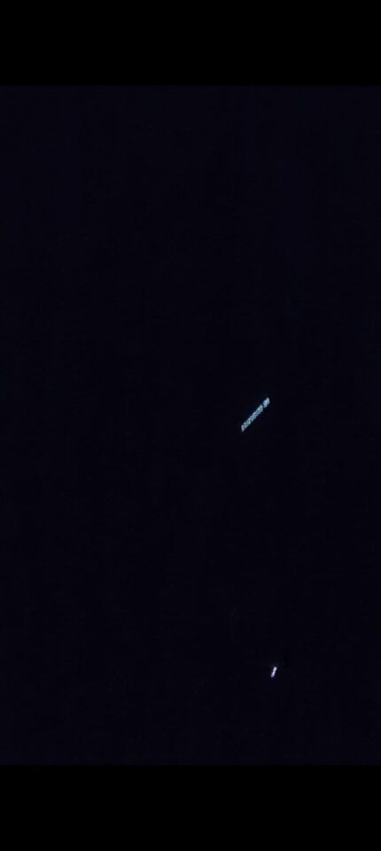 Lichtstaaf met veel verlichting. Een geheel! foto