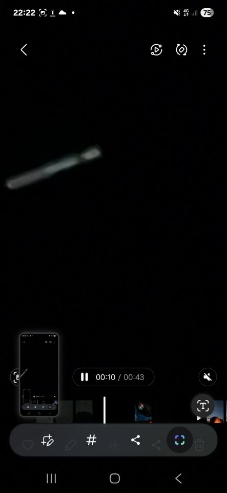 Soort trein in de lucht foto