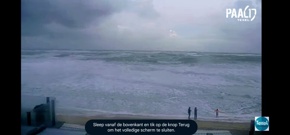 Lichtobject zichtbaar op bewegende webcam Texel foto