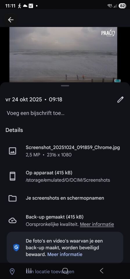 Lichtobject zichtbaar op bewegende webcam Texel foto