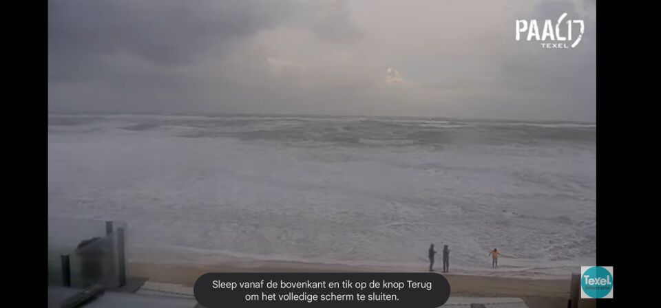 Lichtobject zichtbaar op bewegende webcam Texel foto