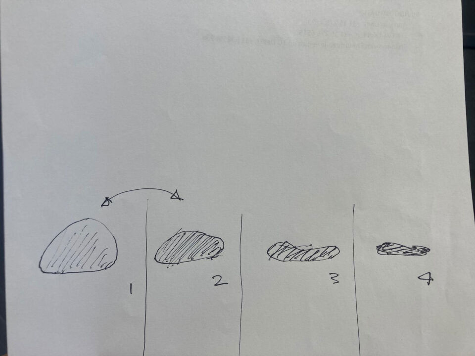 Groot object in de lucht foto