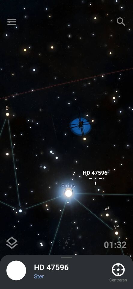 Blauwe stilstaande schijf/bol foto