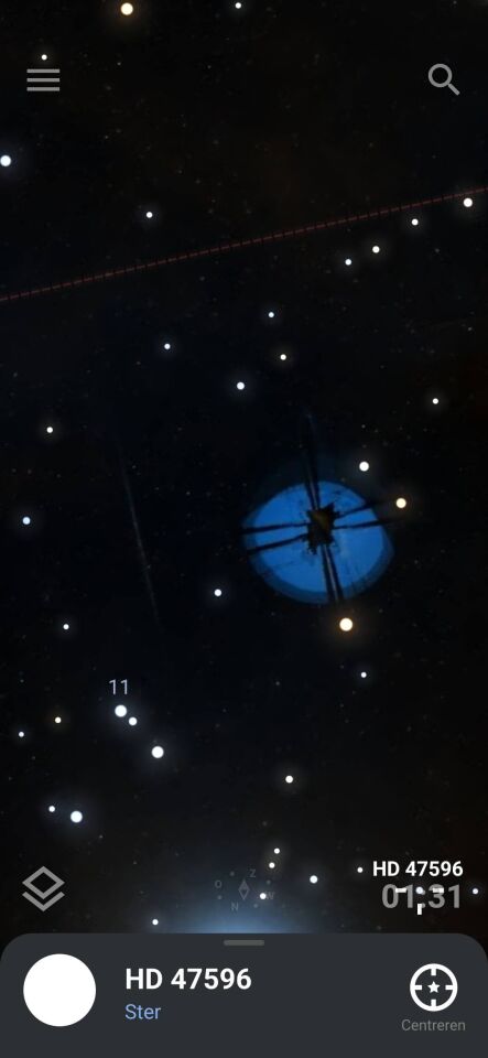 Blauwe stilstaande schijf/bol foto