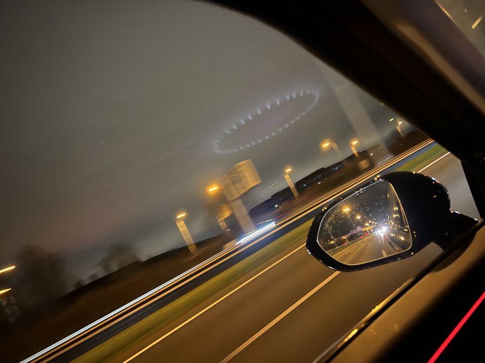 Cirkel van lichten Delft foto