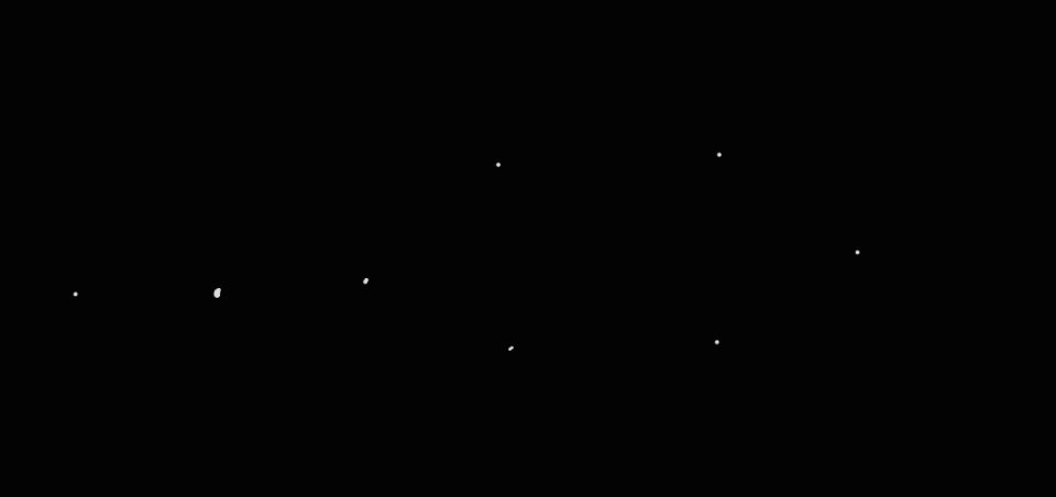 Formatie van lichtpuntjes foto