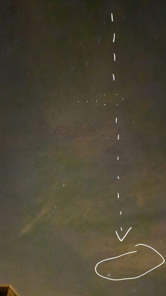 Formatie van lichtpuntjes foto