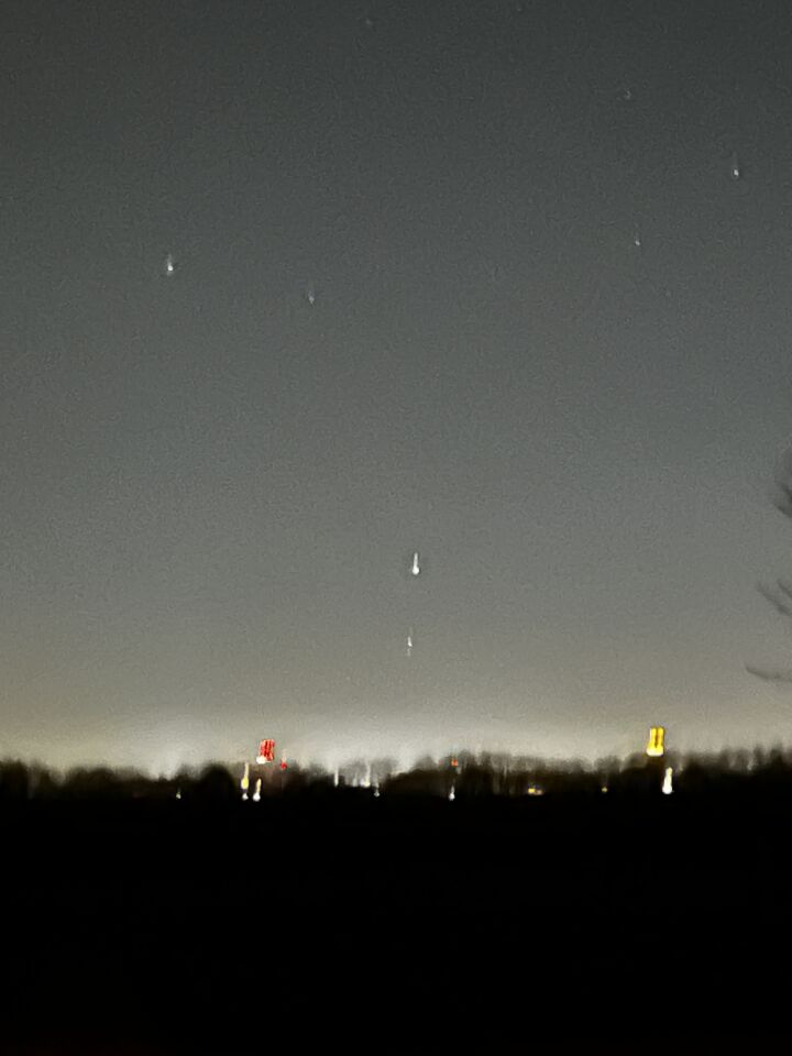 Meerdere lichten die landen foto