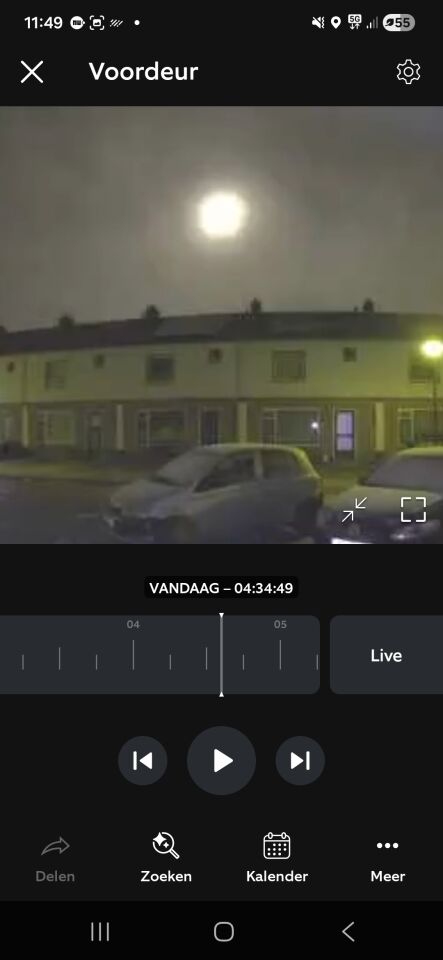 Grote lichtbol van klein naar groot foto
