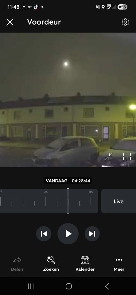 Grote lichtbol van klein naar groot foto