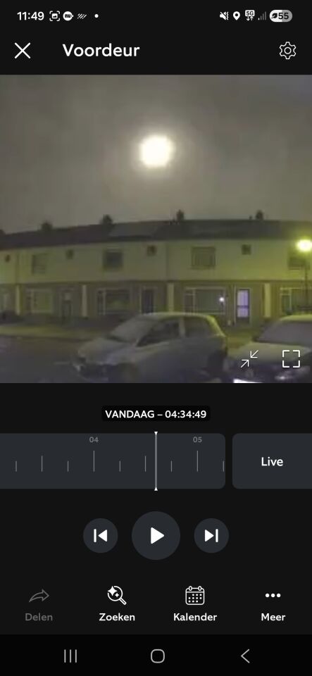 Grote lichtbol van klein naar groot foto